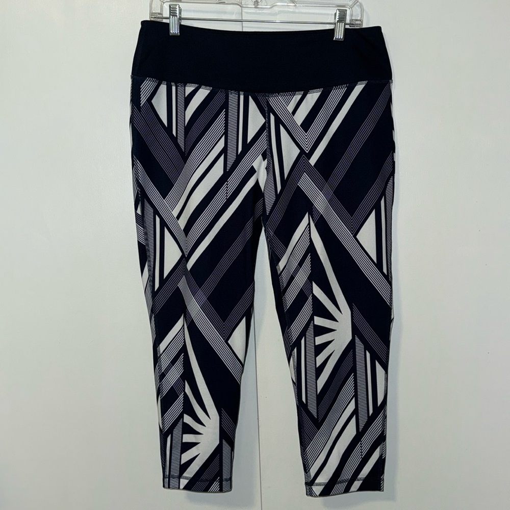 Cato Black and White Geometric Leggings